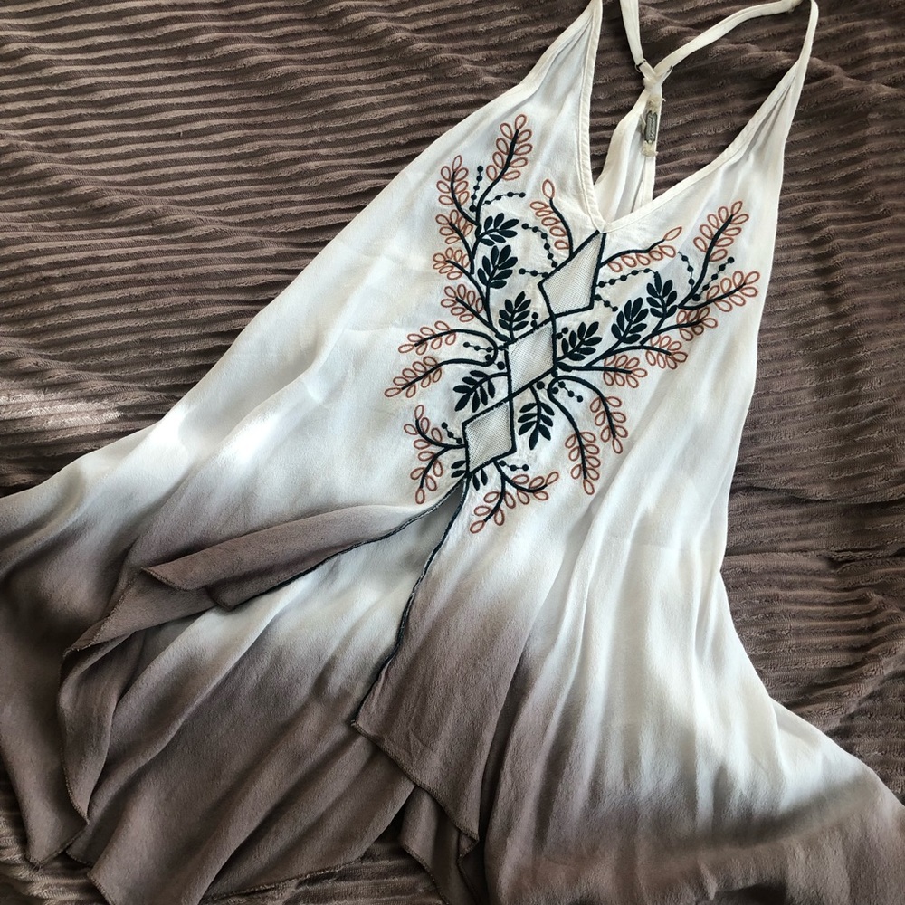 Embroidered Ombré Western Boho Design Top 🤠 🤎